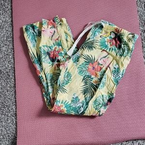Old Navy Tropical Print Poplin Pajama Pant